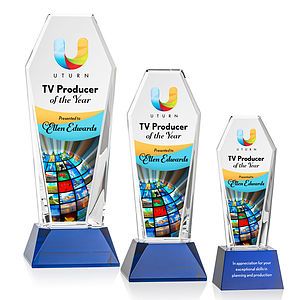 Romford VividPrint™ Award on Base - Blue