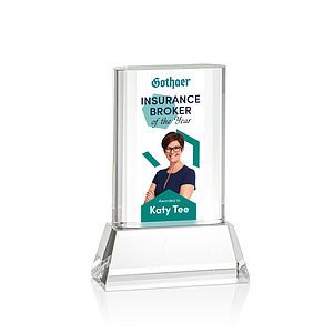 Merit VividPrint™ Award on Base - Clear