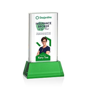 Merit VividPrint™ Award on Base - Green
