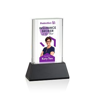 Merit VividPrint™ Award on Base - Black