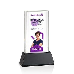 Merit VividPrint™ Award on Base - Black