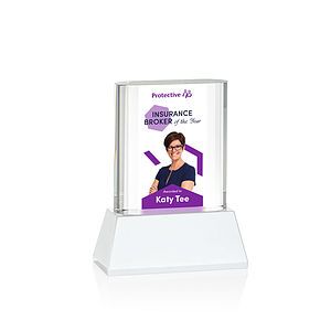 Merit VividPrint™ Award on Base - White