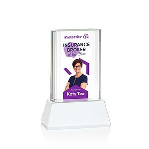 Merit VividPrint™ Award on Base - White