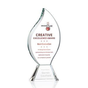 Norina Flame VividPrint™ Award - Clear