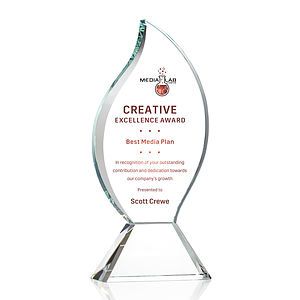 Norina Flame VividPrint™ Award - Clear