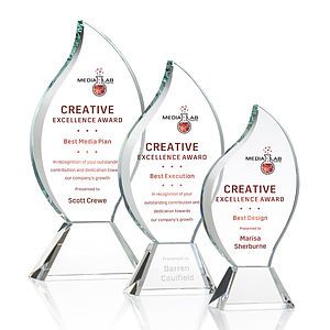 Norina Flame VividPrint™ Award - Clear