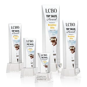 Easton VividPrint™ Award on Base - Clear