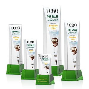Easton VividPrint™ Award on Base - Green