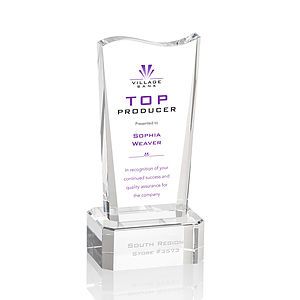 Violetta VividPrint™ Award on Base - Clear