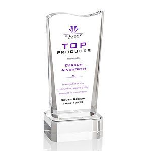 Violetta VividPrint™ Award on Base - Clear