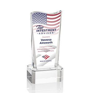 Violetta VividPrint™ Award on Base - Clear