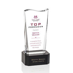 Violetta VividPrint™ Award on Base - Black