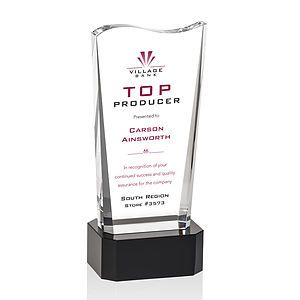 Violetta VividPrint™ Award on Base - Black