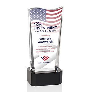 Violetta VividPrint™ Award on Base - Black