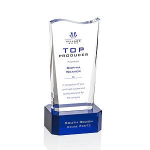 Violetta VividPrint™ Award on Base - Blue
