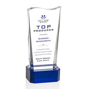 Violetta VividPrint™ Award on Base - Blue
