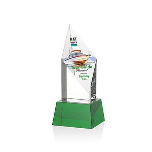 Vertex VividPrint™ Award on Base - Green