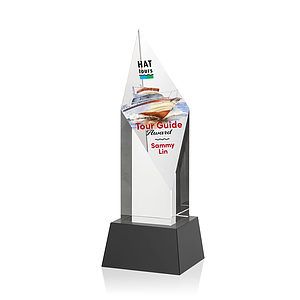 Vertex VividPrint™ Award on Base - Black