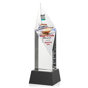 Vertex VividPrint™ Award on Base - Black