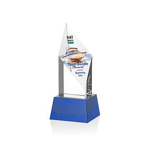 Vertex VividPrint™ Award on Base - Blue