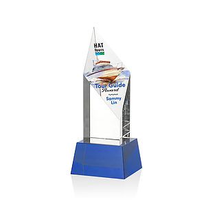 Vertex VividPrint™ Award on Base - Blue