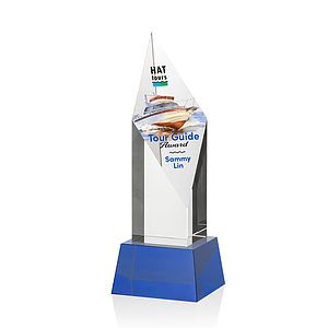 Vertex VividPrint™ Award on Base - Blue