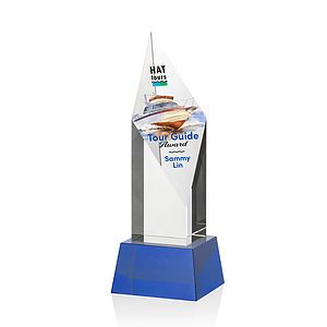 Vertex VividPrint™ Award on Base - Blue