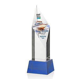 Vertex VividPrint™ Award on Base - Blue