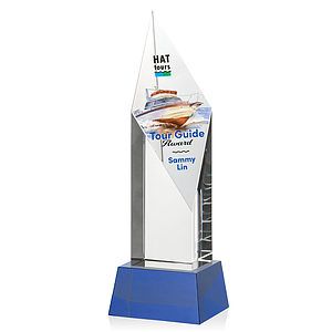 Vertex VividPrint™ Award on Base - Blue