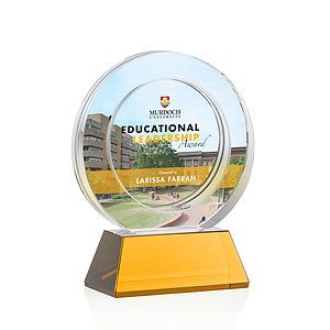 Templeton VividPrint™ Award on Base - Amber
