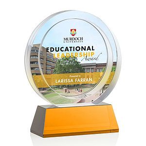 Templeton VividPrint™ Award on Base - Amber