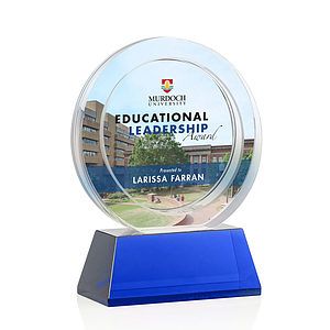 Templeton VividPrint™ Award on Base - Blue