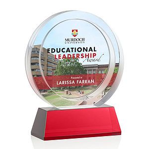 Templeton VividPrint™ Award on Base - Red