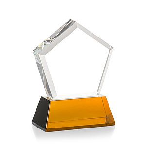 Genosee VividPrint™ Award on Base - Amber