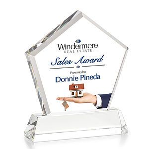 Genosee VividPrint™ Award on Base - Clear