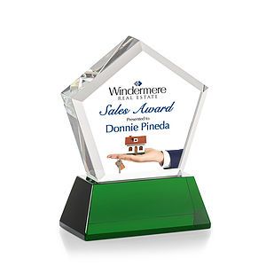 Genosee VividPrint™ Award on Base - Green