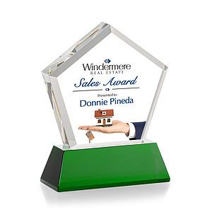 Genosee VividPrint™ Award on Base - Green