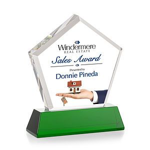 Genosee VividPrint™ Award on Base - Green