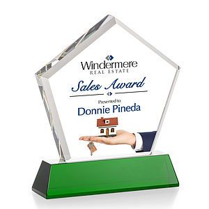 Genosee VividPrint™ Award on Base - Green
