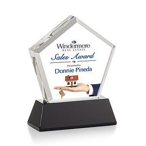 Genosee VividPrint™ Award on Base - Black