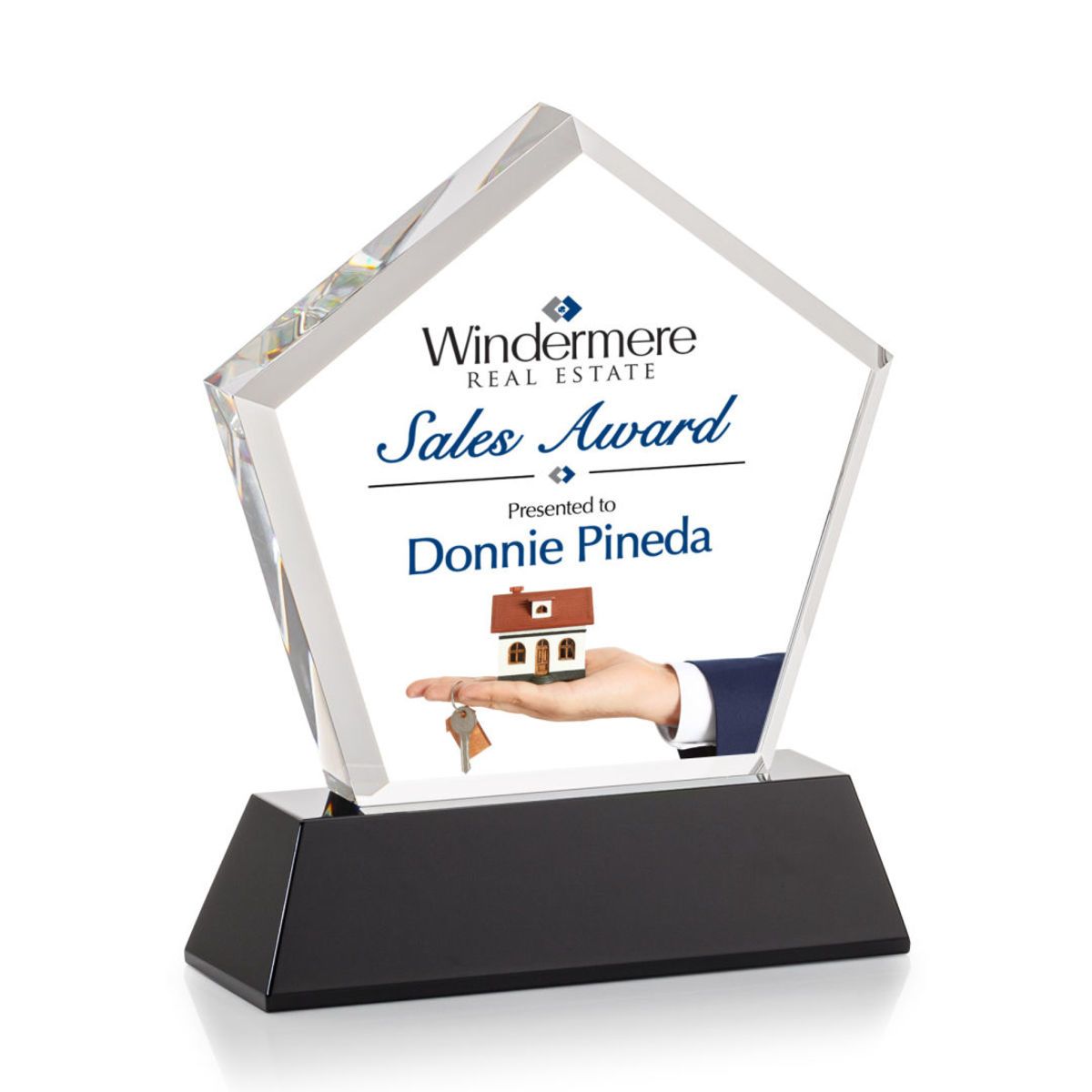 Genosee VividPrint™ Award on Base - Black