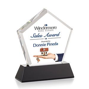 Genosee VividPrint™ Award on Base - Black