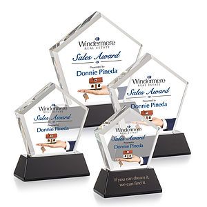 Genosee VividPrint™ Award on Base - Black