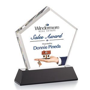 Genosee VividPrint™ Award on Base - Black