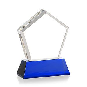 Genosee VividPrint™ Award on Base - Blue