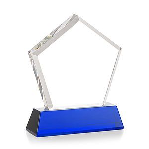Genosee VividPrint™ Award on Base - Blue