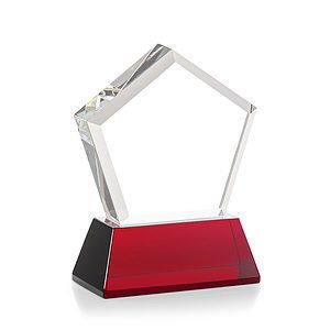 Genosee VividPrint™ Award on Base - Red