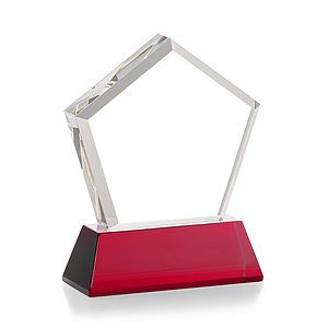 Genosee VividPrint™ Award on Base - Red