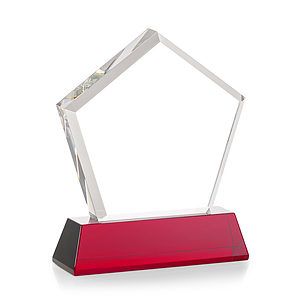 Genosee VividPrint™ Award on Base - Red