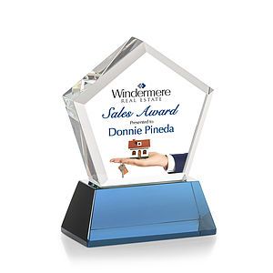 Genosee VividPrint™ Award on Base - Sky Blue